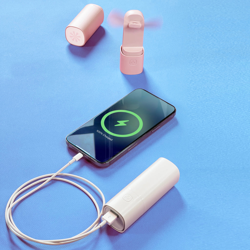 It's a fan. It's a phone charger. It's handy in your bag, car, or while traveling.
