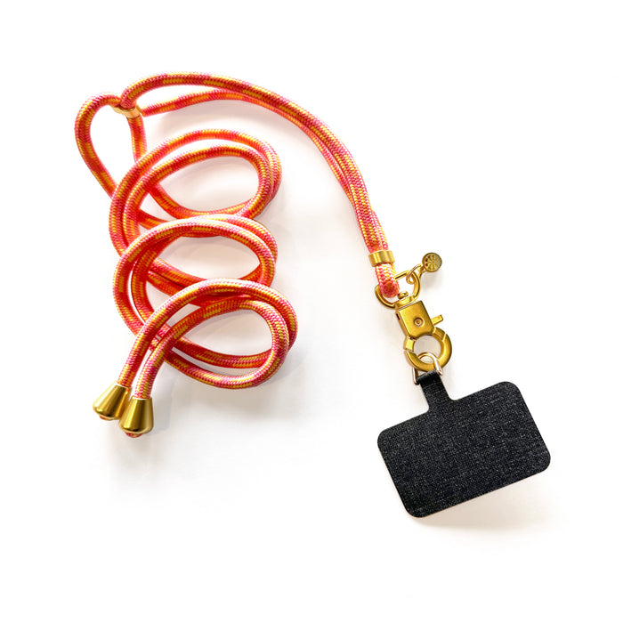 The Hookup Universal Phone Lanyard : Pink/Orange/Yellow