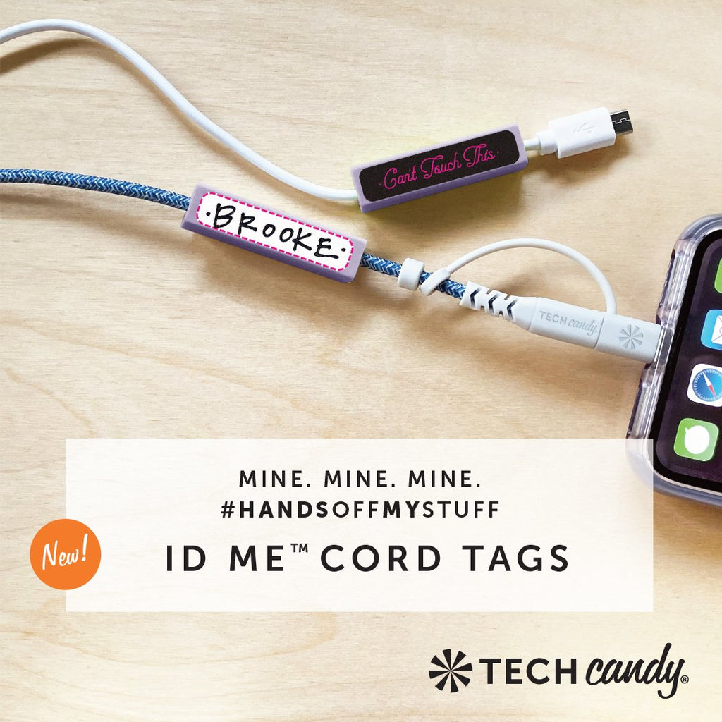 ID Me Charging Cord ID Tag Set in use