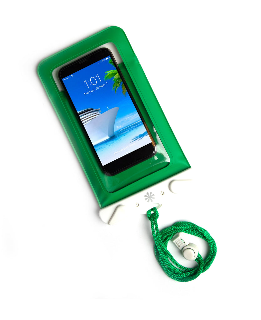 Dry Spell Phone Water Defender Bag in Green