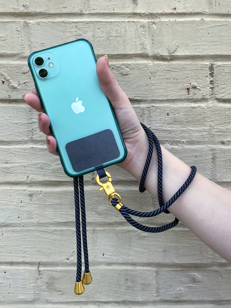 The Hookup Universal Phone Lanyard : Dark Slate White The Hookup Universal Phone Lanyard : Dark Slate White